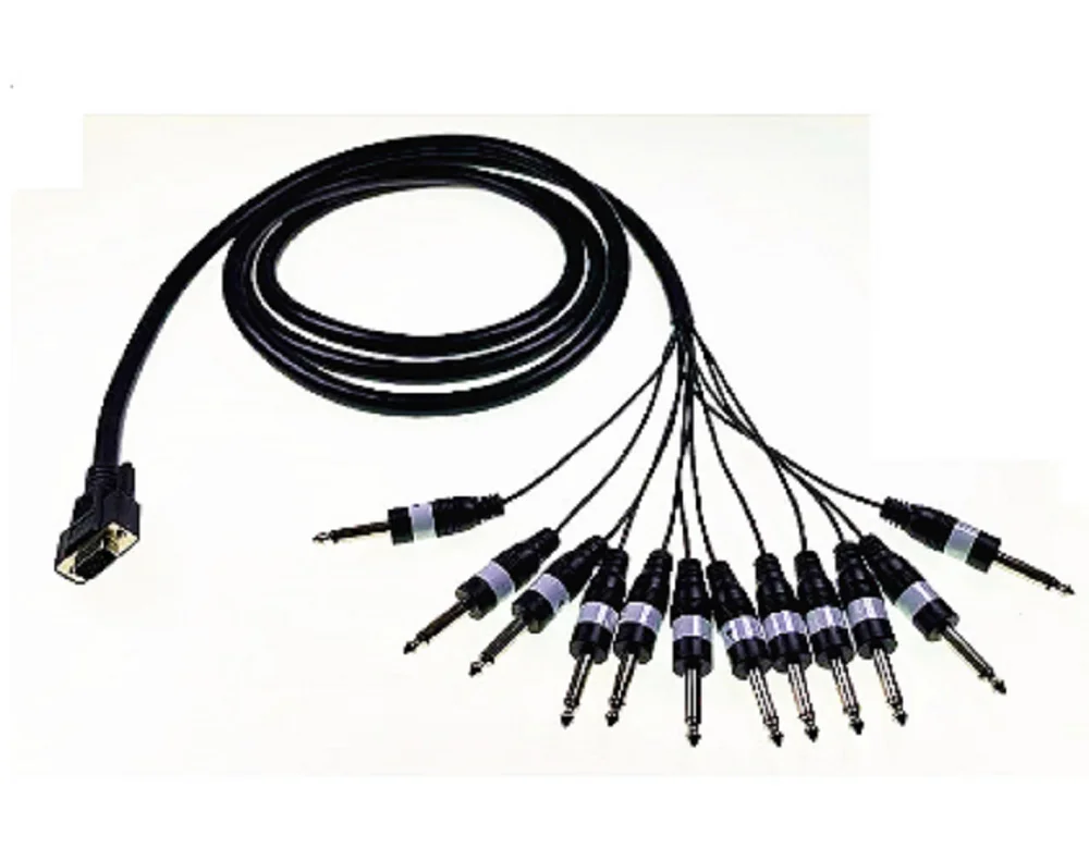 Customized Molded XLR Microphone Cable Aux Jack Audio Cable 3.5mm Patch Cords and Breakout Cables