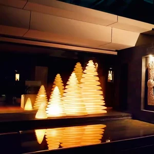 Outdoor Led Christmas Tree Lights Standing Nightclub Hotel Park Beach Decorative Rechargeable Illuminated RGB Mood Led Tree