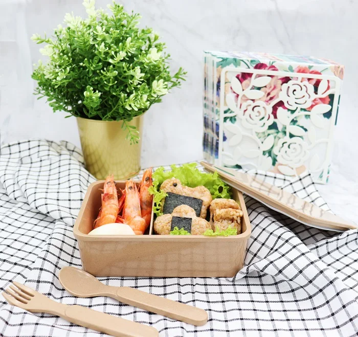 Rice Husk Airtight Lunch Boxes - Biodegradable & Durable