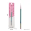 Pointed steel push-colored titanium