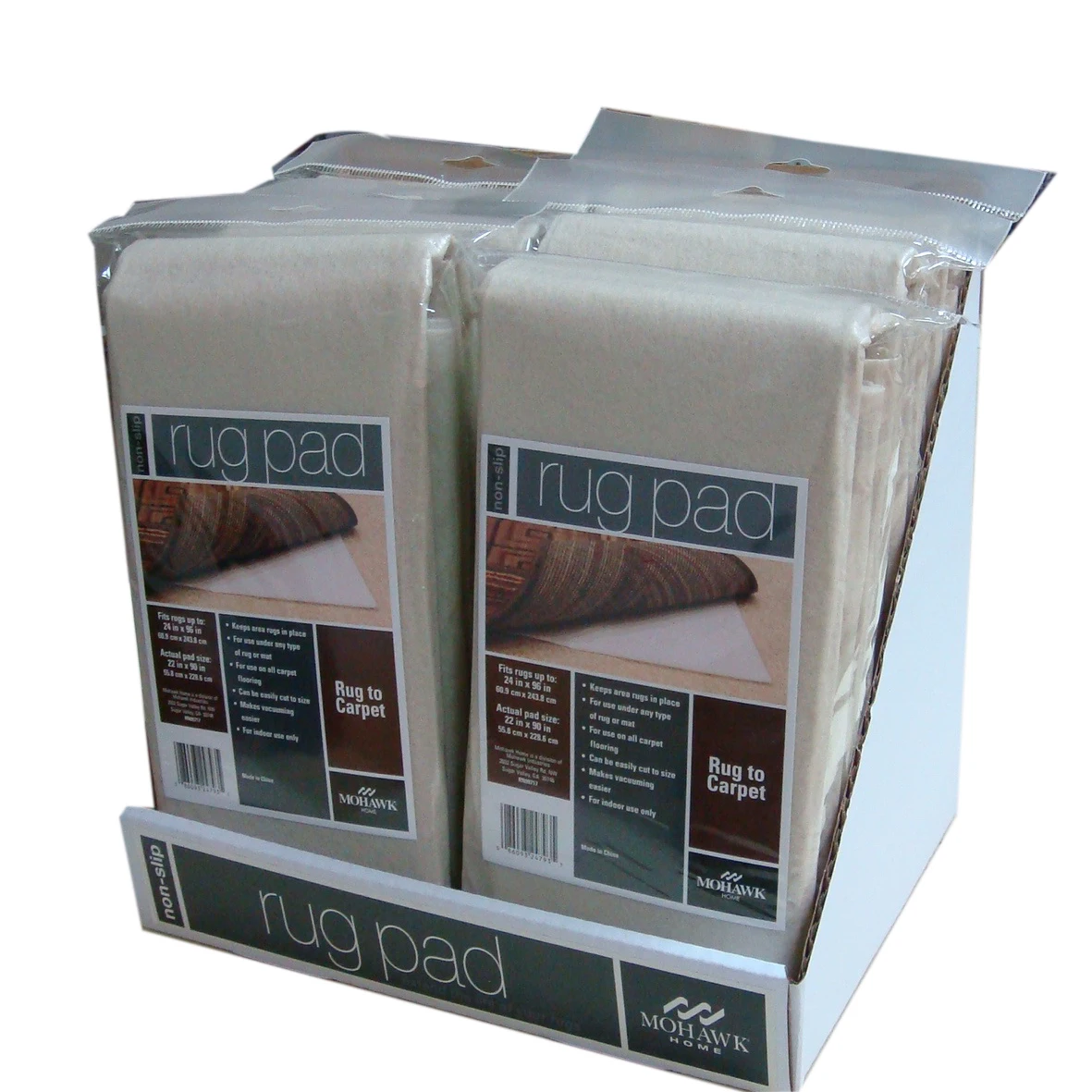 High Quality Home Dual Surface 1/4" Thick Felt And Latex Non Slip Rug