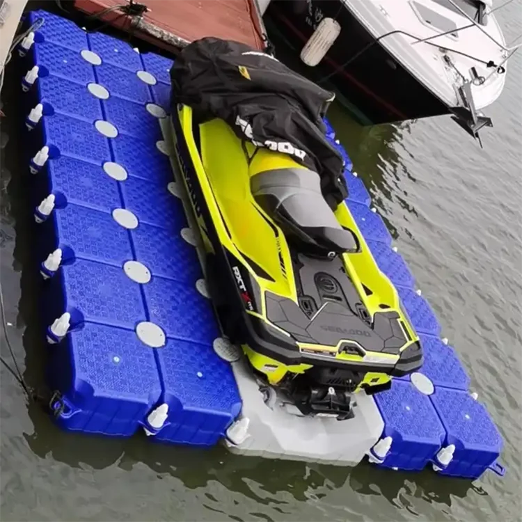 Jetski Floating Dock With Rollers in the Center Easy Jet Ski Dock for Sale