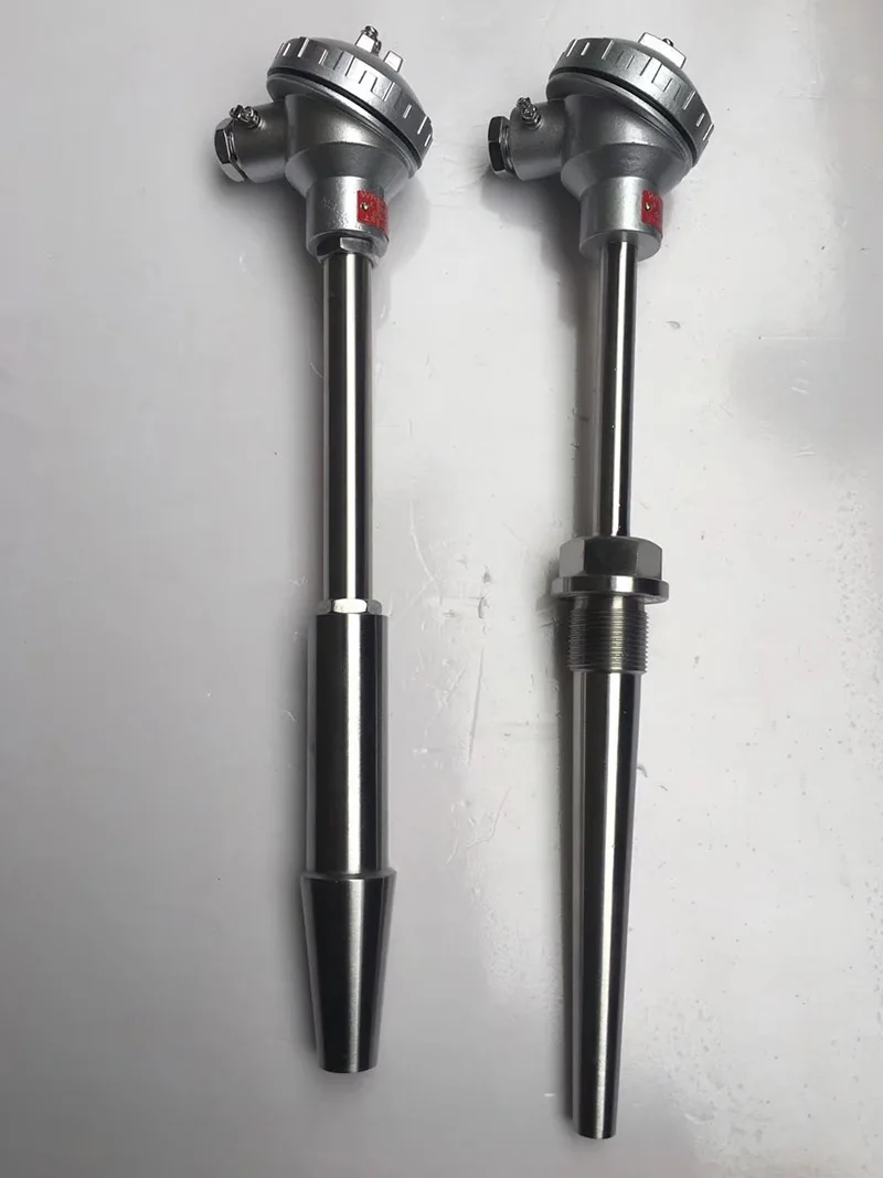 Digital Temperature Transmitter With Thermowell for Oil Tank Customizable OEM Digital Thermometer Sensor Temperature Controller