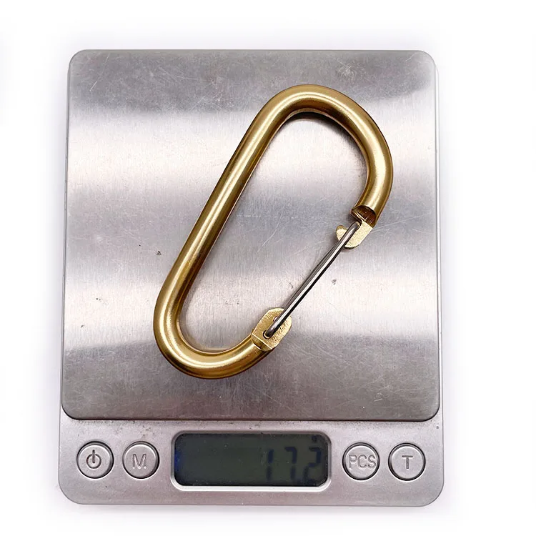 Aluminum Custom Oversized Wire Gate D Shape Metal Carabiner Karabiner