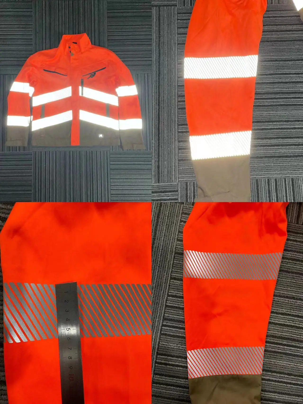 Custom High Visible 5cm Segmented Heat Transfer Reflector Tape Self Adhesive Reflective Tape for Clothes
