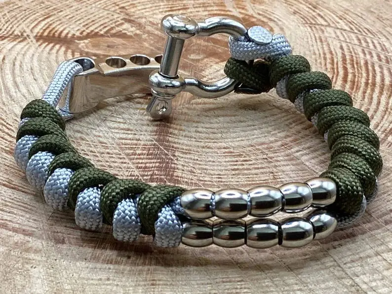 Paracord Rope Bracelet Custom Heart Charms For Jewelry Making Charm