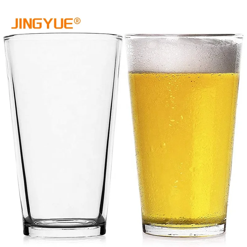 Elegant 16 oz Tall Clear Drinking Glass and All Purpose Tumblers 16 Ounce  480ml Clear Soda Juice Beer Pint Glass for Bar Pub