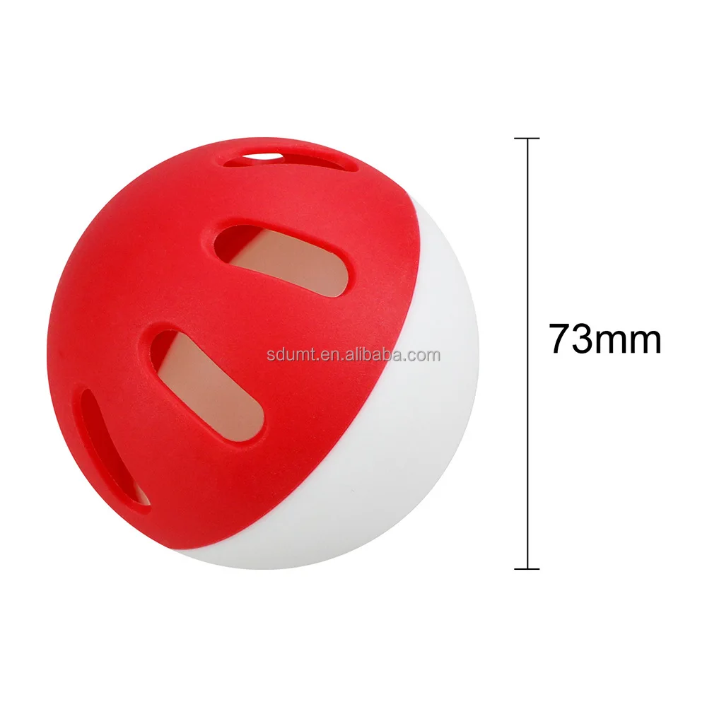 Customized Pickleballs Perforated Airflow Hollow Plastic Softballs