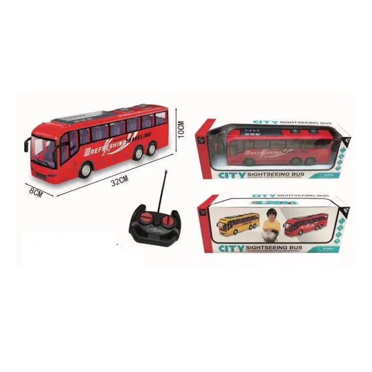 Autobús Rc canal de juguete Radio Control ciudad turismo autobús juguete  ventana eléctrica caja coche Mini plástico 30 48 5M EN71 8P 62115 60825