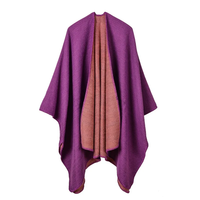 Damen Warm Tippet Fashion Lady Blanket Thick Bufanda Designer Cape Winter Cashmere Scarf Women Scarfs Stol_voghion.com