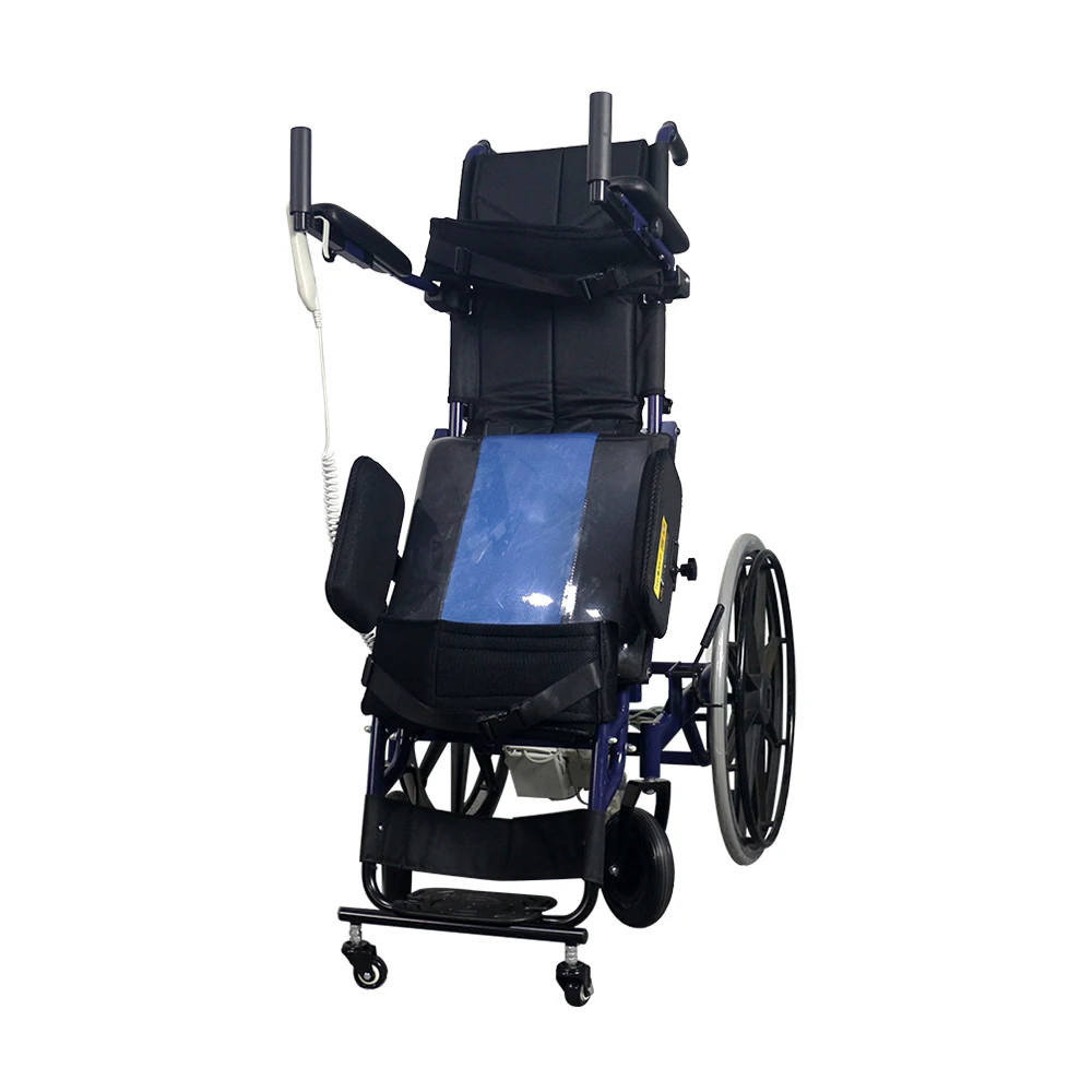 remote controller standing wheelchair Rehabilitation Therapy Supply Manual Standing Wheelchair handicapped wheelchairs-BZ-TM01