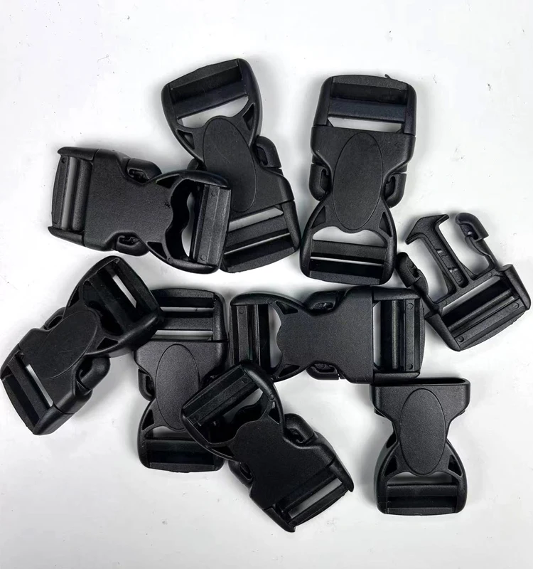 Quick Side Release Buckle Clips - 50mm - Black Plastic - 1 Backpack Bag Clip