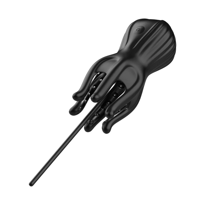 Amoura male urethral sound prostate vibrator with 10 frequency modes in black