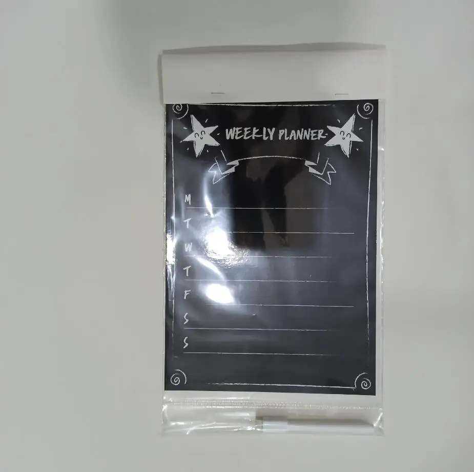 Магнитный холодильник BSCI сухое стирание меню доска для кухни холодильника еженедельный станок планировщик список покупок блокнот