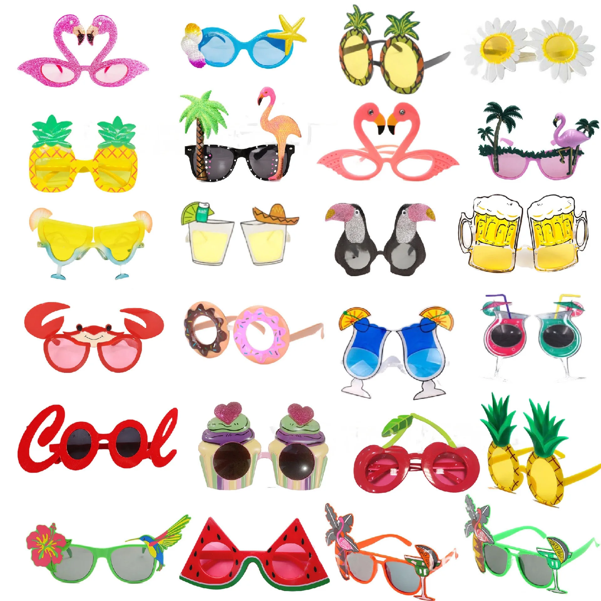 Hawaiian Style Party Beach Dance Glasses Party Funny Shape Silly