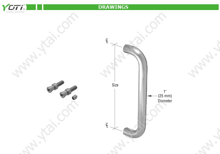 Ph022 Door Pull Handles Push/pull Hardware Commercial Buy Offset Pull