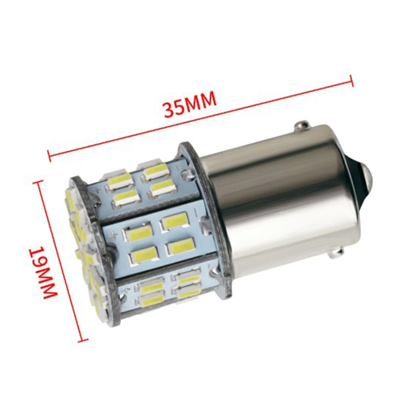 
24V белый P21W 1156 BA15S 1157 1206 50SMD светодиодные лампы 400LM транспортных средств резервный задний фонарь поворота сигнального фонаря Световой индикатор 