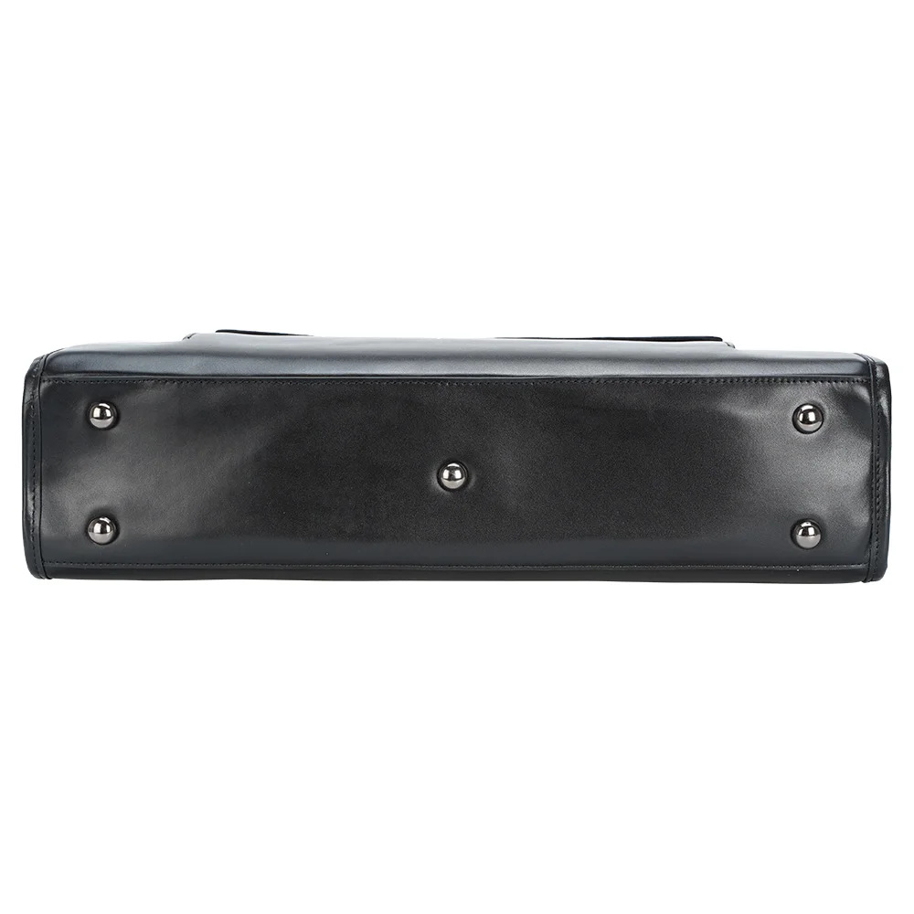 High End Men Briefcase Luggage Brands Business Leather Shoulder Bag Custom Printed Logo Office Leather Briefcase for Men