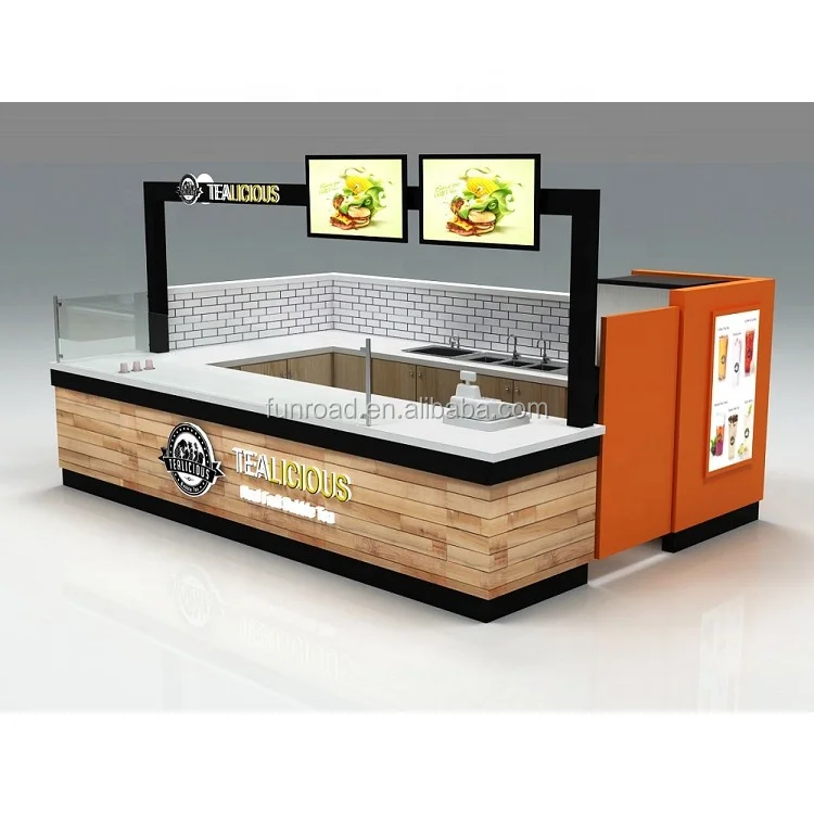 Shopping Mall Coffee Kiosk Cafe Bar Retail Tea And Ice Cream Bar Fast ...