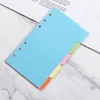 papel dividido en colores