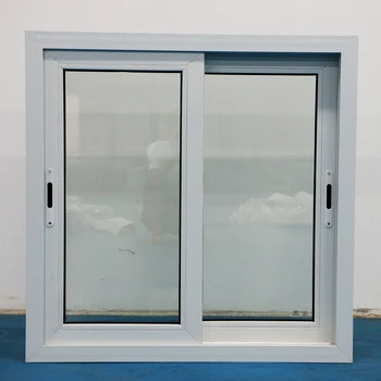 Wholesale Triple Double Pane PVC Windows Vinyl Glass PVC Horizontal Sliding Windows for Home