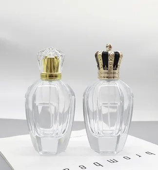 Customized Design Special Shape Perfume Bottle Zamac cap Thick bottom 100ml Premium Luxury Parfum Fragrance Glass Bottle