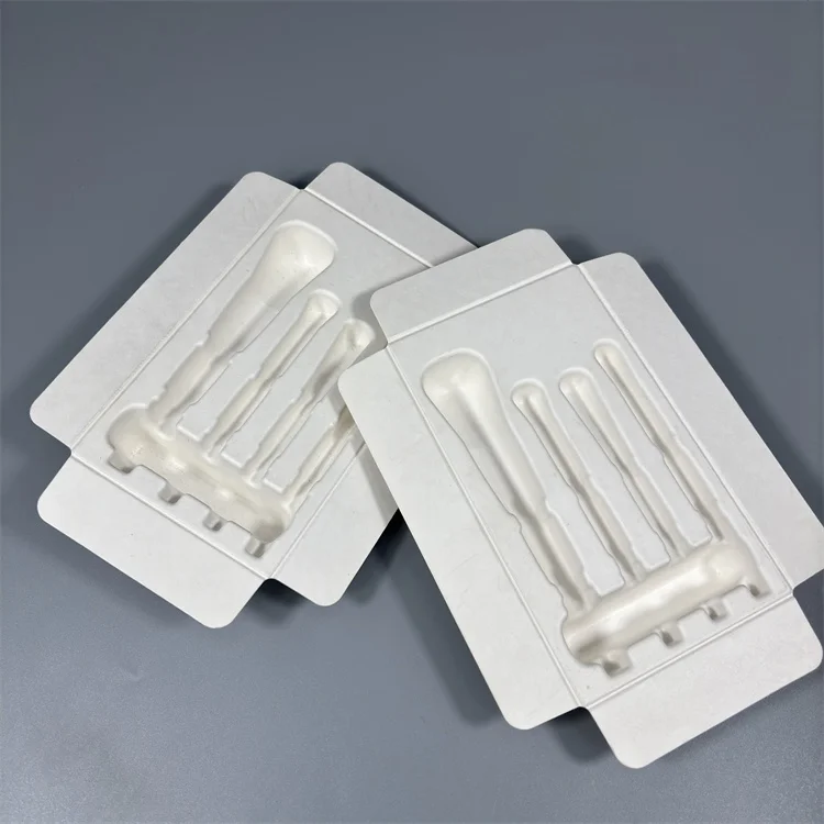 Custom Biodegradable Virgin Pulp Molded Inner Tray Eco-Friendly ...