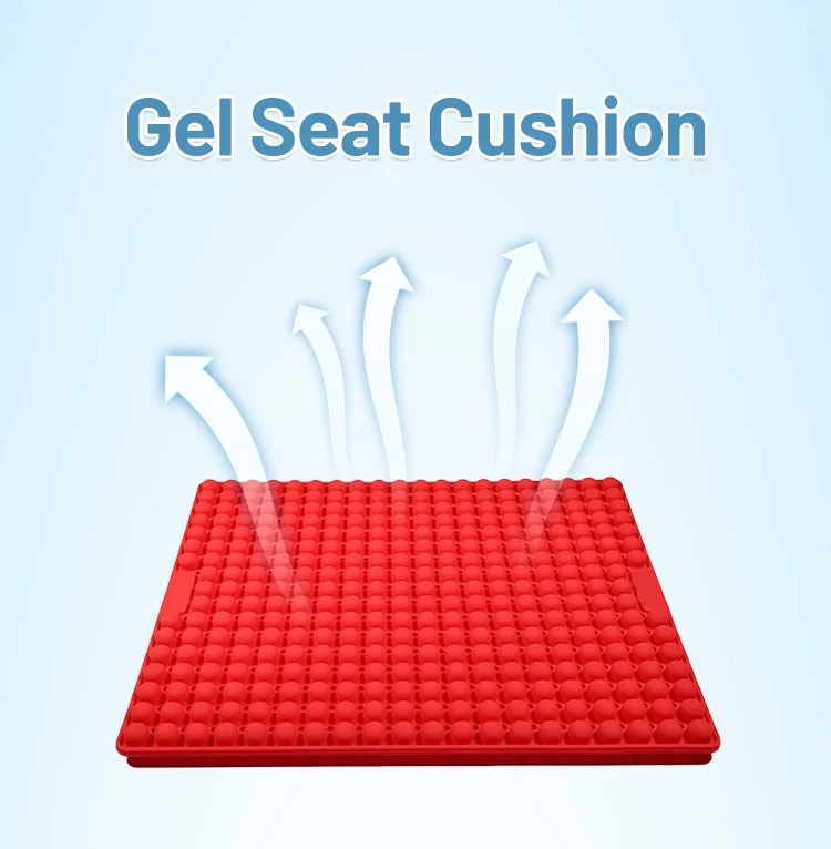 Office Car Gel Seat Cushion Double Thick Cooling Seat Cushion Outdoor
