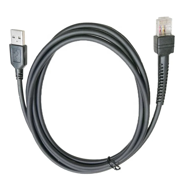 2M Symbol Barcode Scanner USB Cables LS1203 LS2208 LS4208 LS3008 CBA-U01-S07ZAR 
