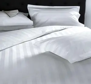 Hotel Luxury 4 Piece Bedding Set Extra Soft 300 Thread Count 100% Cotton Solid Color Bed Sheets