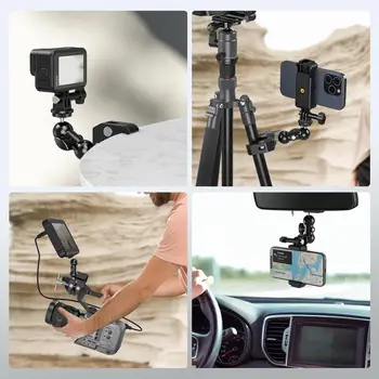 SMALLRIG Camera Mount Clamp Kit, Ball Head Magic Arm With Clamp, Super Clamp With Non-Slip Threads, for Gopro, Webcam, Camera product image