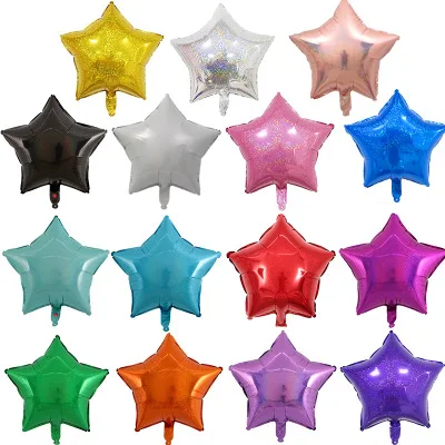 Star Shaped Balloons Birthday Party Wedding DIY Decorations Helium Foil Baloons 