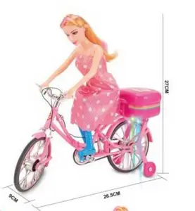 EPT Wholesale Battery Operated Toys Classic Simulation Bicycle Music Light Bike Model Electric Toys for Kids