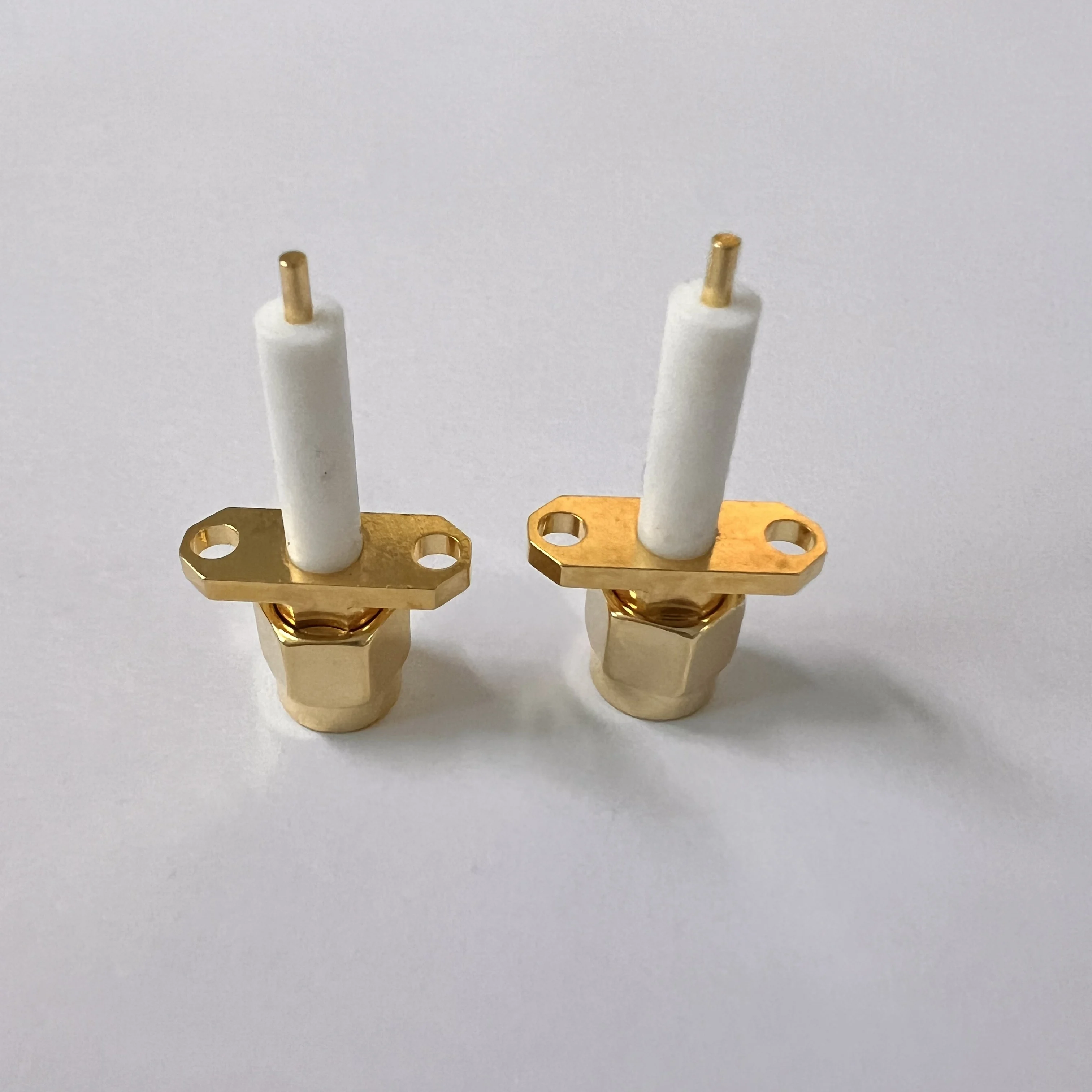 product sma jfd connector gold plated all copper sma male flange connector-1