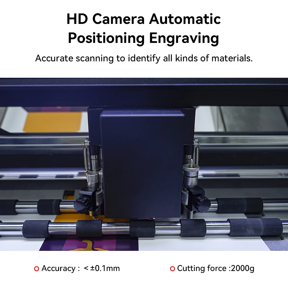 Multi-functional Kiss Cutting Double Dual Head Blade A3 A3+ Box Cutting and Creasing Machine with Automatic Feeder CCD Camera