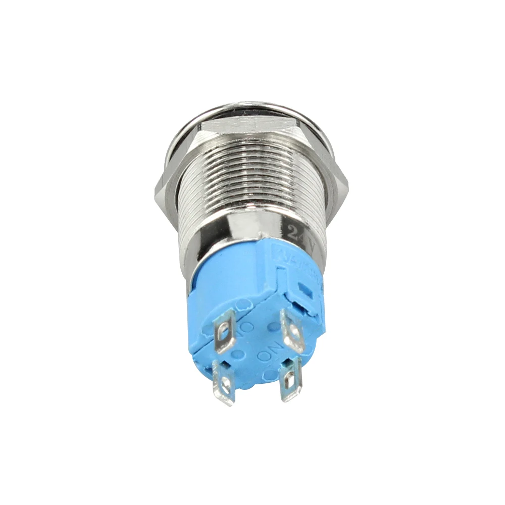 12MM Momentary Push Button Switch Led Illuminated Push Button Switch IP65 Waterproof Push Button Switch 4 Pins Normally Open