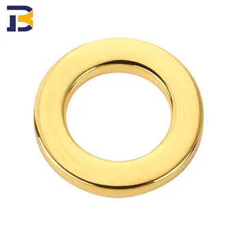 Wholesale Hot Selling Rubber O-rings Gold Solid Plated Metal O-ring For Handbag Curtain Pet Rope Alloy Gate O Rings