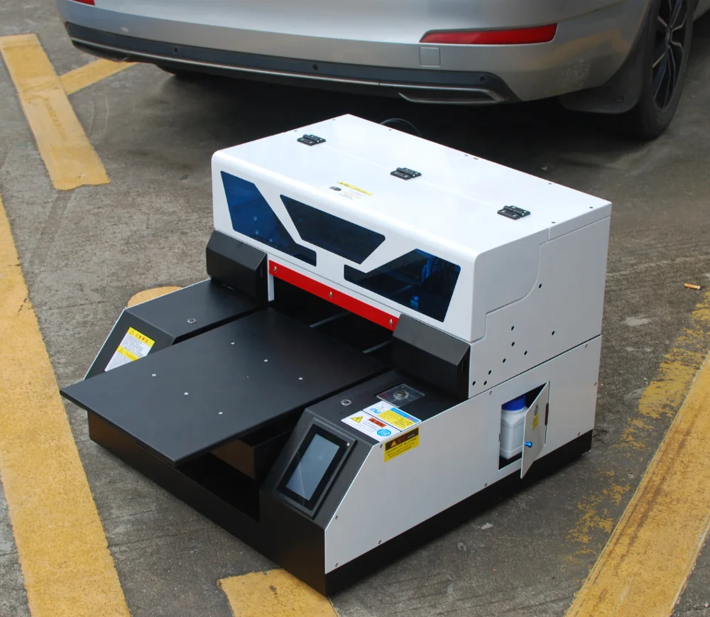 2019 Newest Model A4 Full Automatic UV T Shirt Combo Printer with 3500ml Ink Set