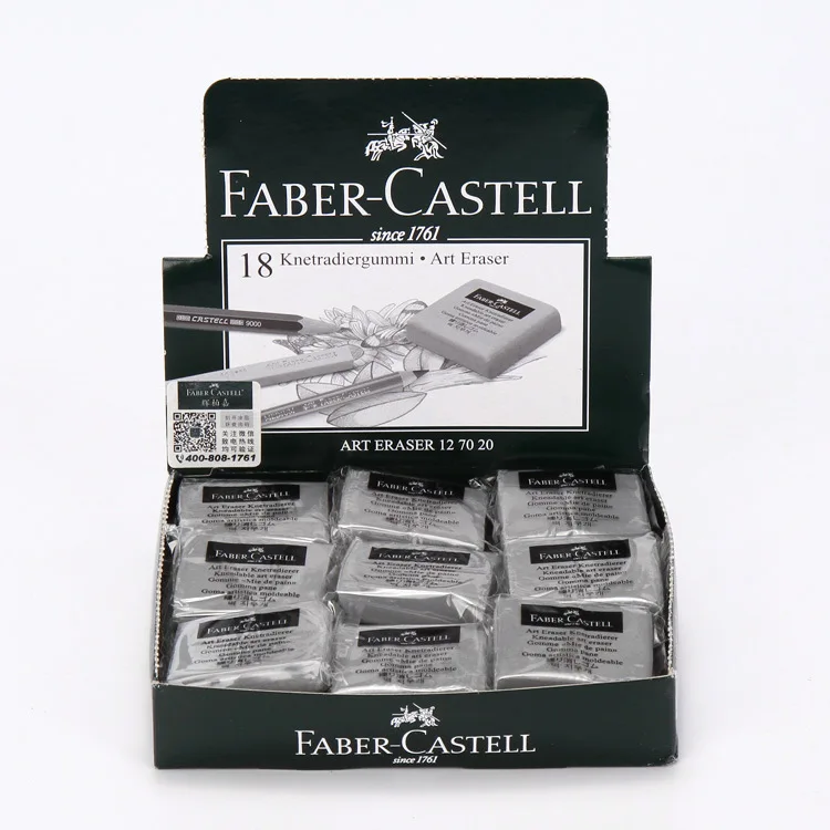 Faber-Castell Plasticity Rubber Soft Art Eraser Wipe highlight Kneaded  Rubber For Art Pianting Design Sketch