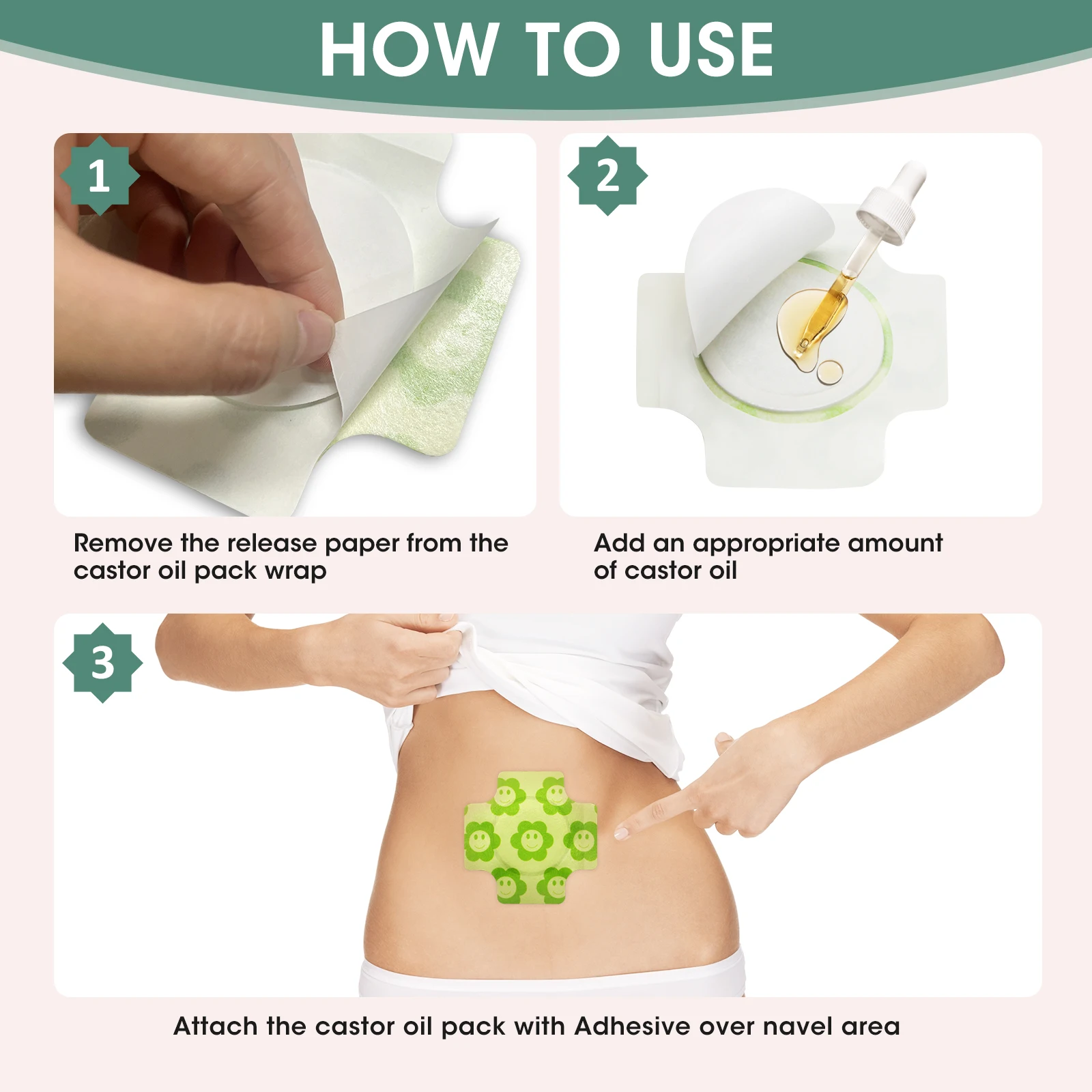 MQ Regulating Stomach and Liver Detoxification Castor Oil Belly Button Patch