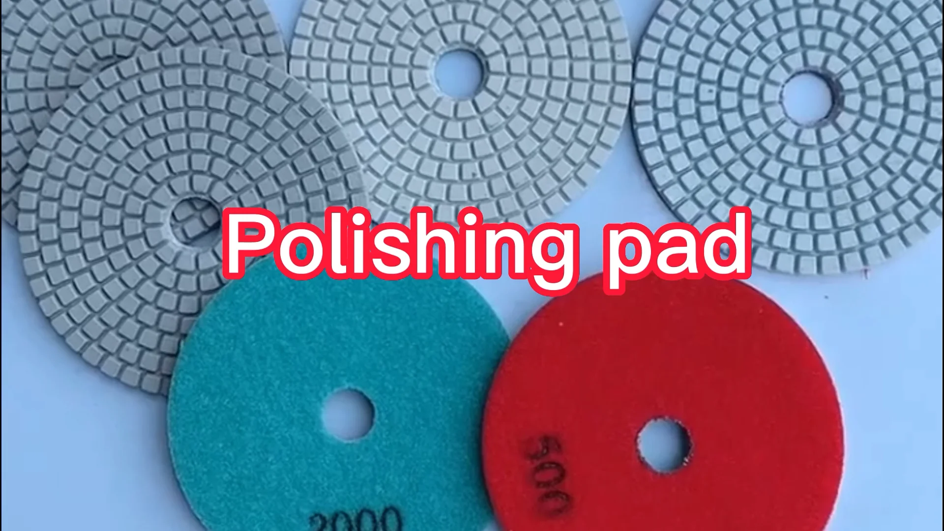 Flexible 5 Inch 7 Step White Marble Granite Stone Diamond Polishing