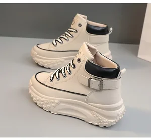 HY907 New Women's Shoes Spring and Autumn Breathable Height-increasing Sports and Leisure Shoes