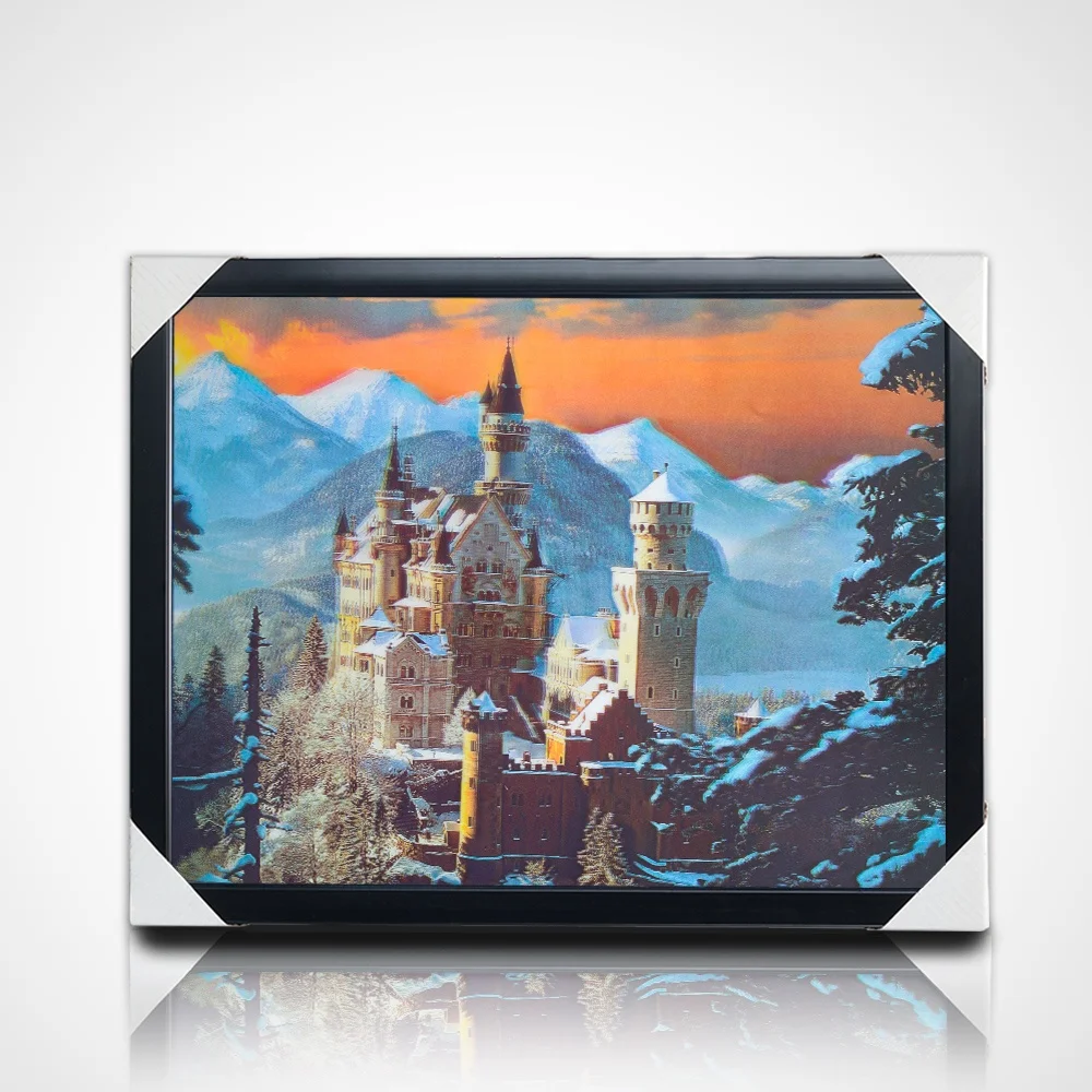 3d Lenticular Printing of Jesus with Frame for Christian 5d Religion Wall Poster