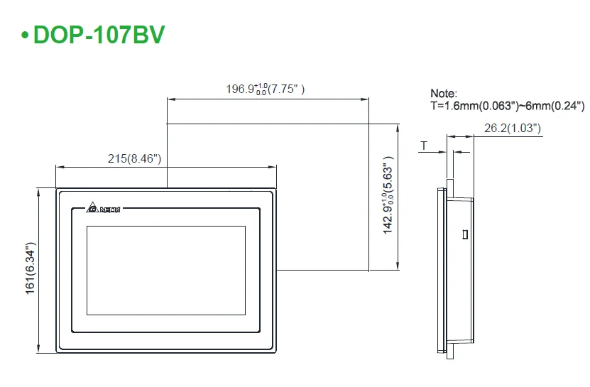 Dop 107bv. Панель оператора DOP 107 BV. DOP-107eg операторская панель. Dop107eg чертеж.