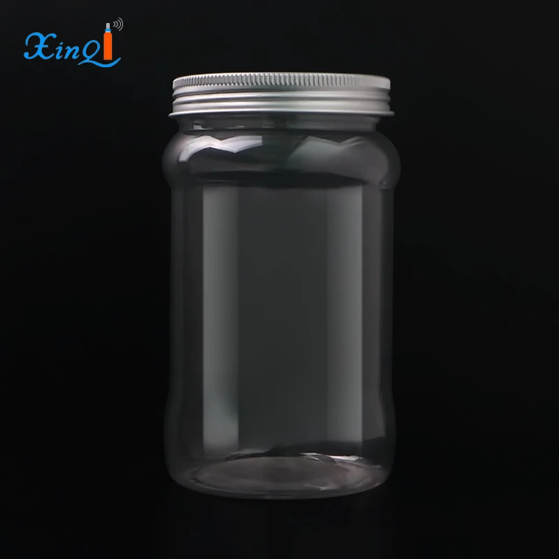 Wholesale Food Grade 500ml 45g Clear Transparent Pet Plastic Jar With