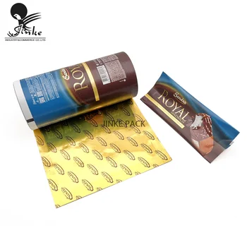 Double-sided Printing Plastic Laminated Aluminum Foil Cold Sealing Packaging Roll Film for Chocolate Ice-cream