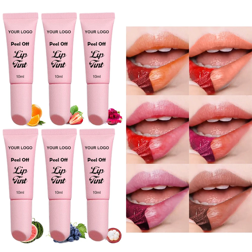 Fruit Red Make up Long-lasting Lip Gloss Beauty Best Seller Vegan Waterproof Lipstick Matte 24 Hours Lip Stain Peel Off Lipstick