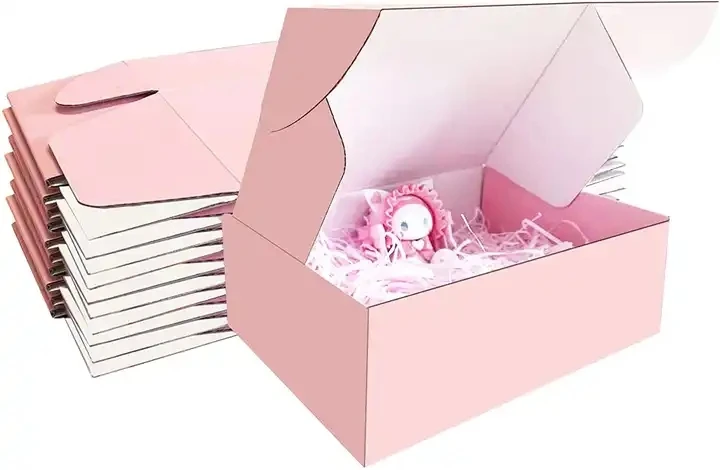 Pink Color Customized Size Corrugated Mailer Box for Apparel Packaging Gift Box