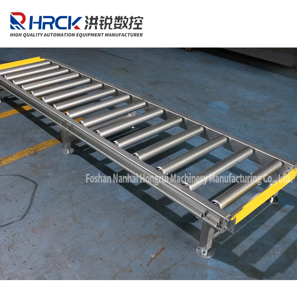Hongrui Unpowered Roller Assembly Line Conveyor Large Load for Woodworking Logistics Warehouse OEM