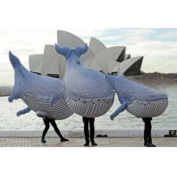 Customized walk about whales inflatable costumes for activity